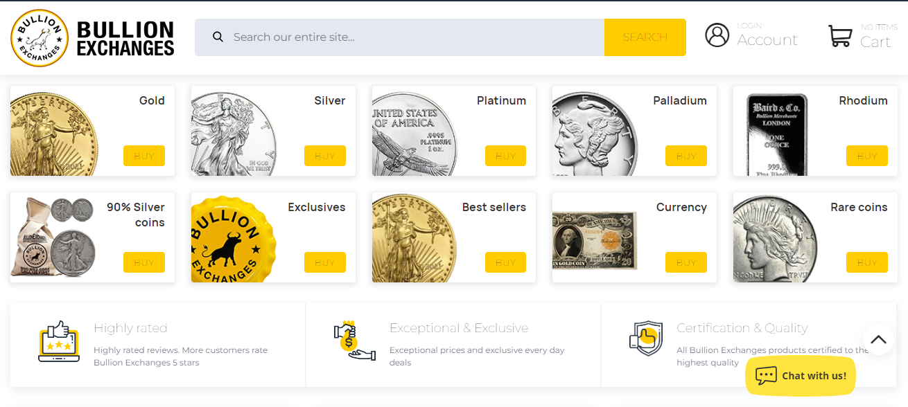 Bullion Exchanges Products
