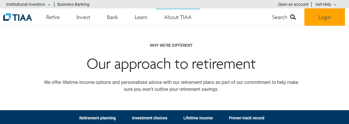 TIAA Website