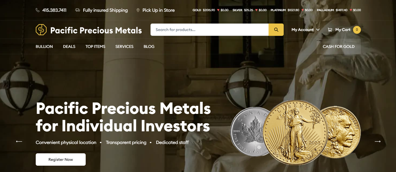 Pacific Precious Metals Pacific Precious Metals Website