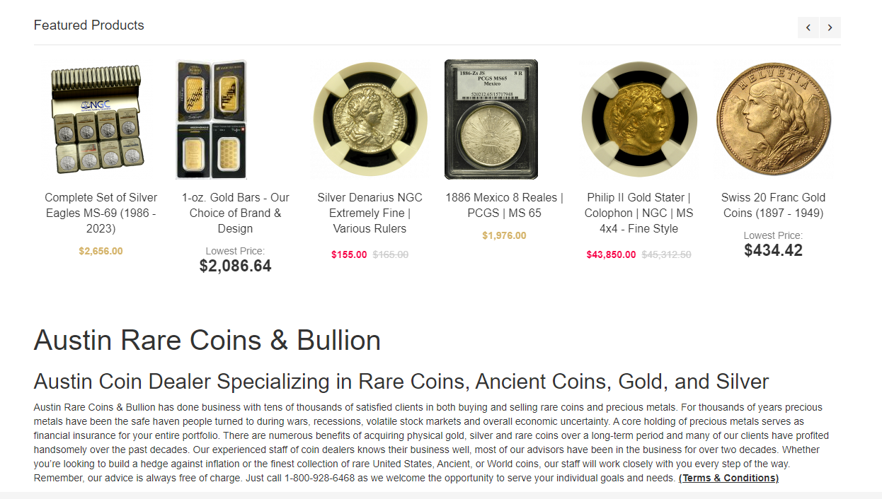 Austincoins Products